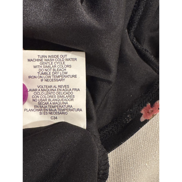 AUW Floral Mini Babydoll Sundress Adjustable Straps Elastic Pullover - 2X - Picture 7 of 8